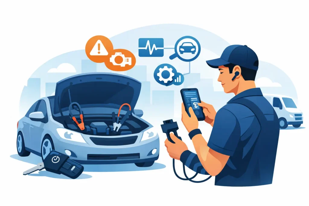 Mobile Diagnostics for No Start Problems